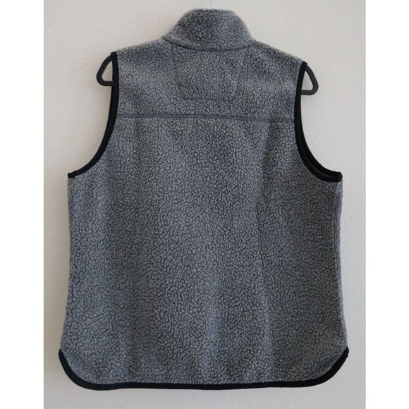 Carhartt OV4995 Women Sz M (8-10) Gray/Black Relaxed Fit Fleece Snap-Front Vest - Picture 2 of 13
